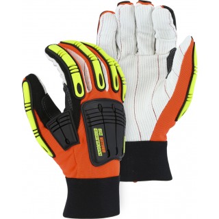 21262HO Majestic® Knucklehead Driller X10 Mechanics Glove with Cotton Palm and Impact Protection